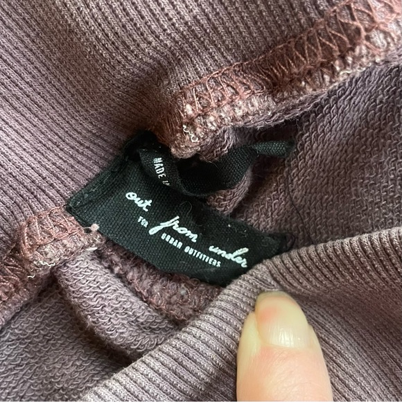 Urban Outfitters OUT FROM UNDER Danica Lounge Pants S Dusty Purple Baggy Cuffed - Picture 5 of 7